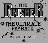The Punisher - The Ultimate Payback Title Screen